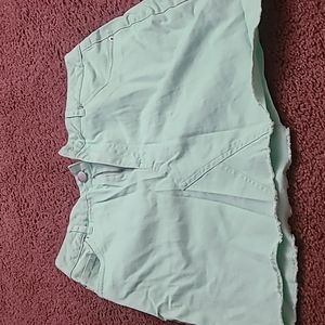 Mint green forever 21 jean skirt